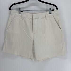 Banana Republic Cream Women's High Rise 5” Inseam Chino Shorts